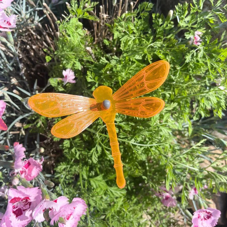 Small Dragonfly Yard Decor | Variety 4 Pack | Shipping Included | Glowing Creation