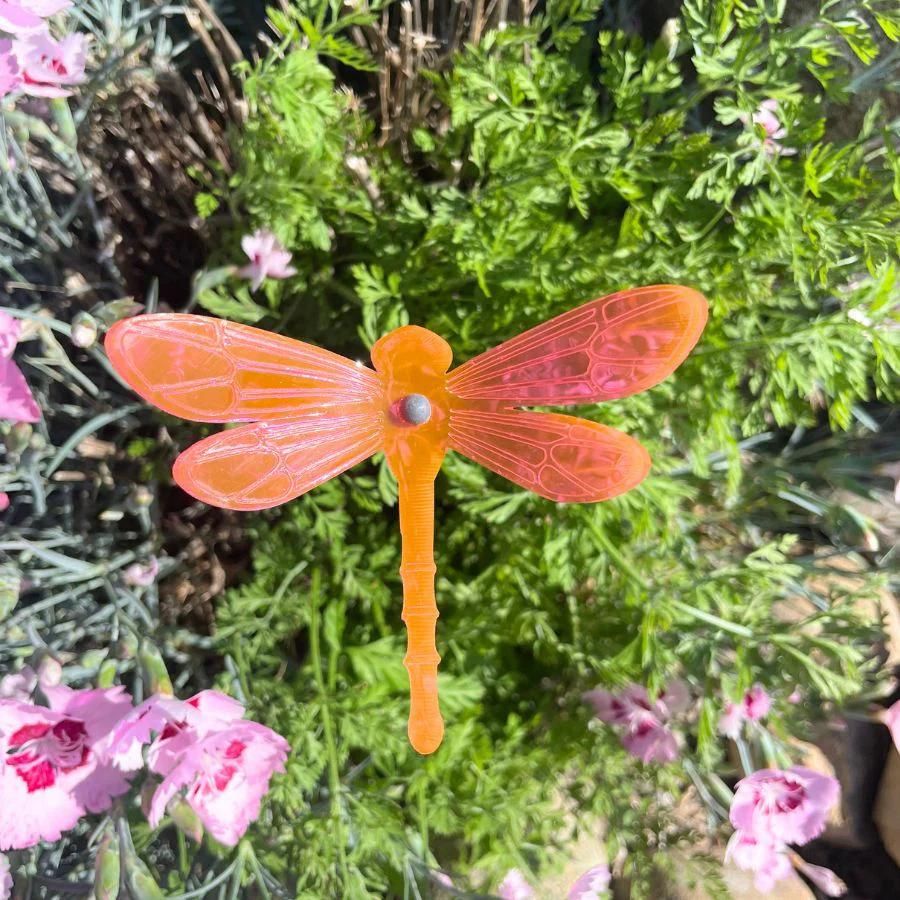 Small Dragonfly Yard Decor | Variety 4 Pack | Shipping Included | Glowing Creation