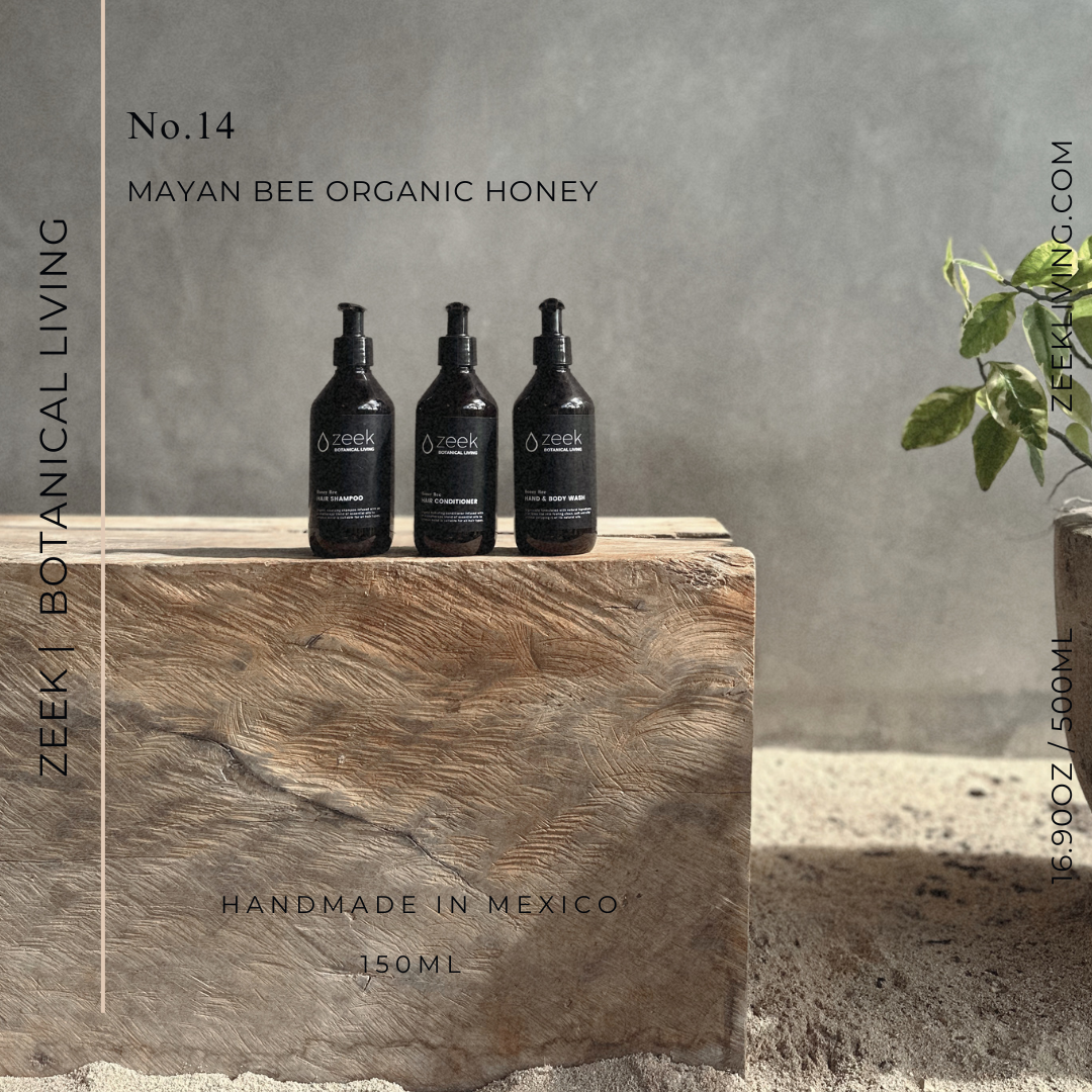 ZEEK MAYAN BEE ORGANIC HONEY BODY WASH / 16 OZ BOTTLE