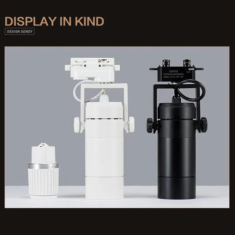 DecorBites™ 25W Dimmable LED Spotlight: Adjustable Beam Angle, High Quality Track Lighting