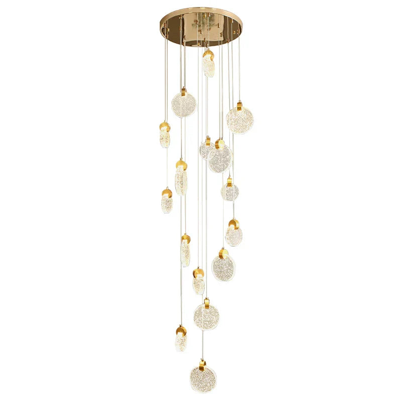 DecorBites™ Attic Crystal Chandelier for Living Room Dining Room Stair Lamp