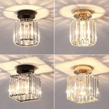 DecorBites™ Crystal Ceiling Lights: Modern Living Room Bedroom Decorative Lamp with E27 Bulb Socket