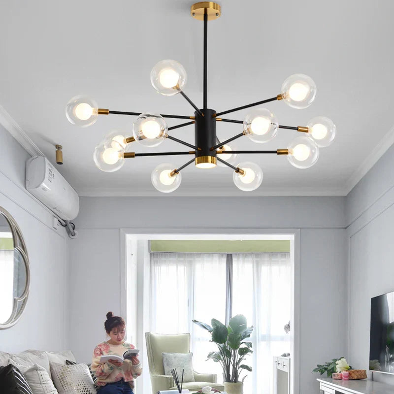 DecorBites™ Glass Ball Chandelier Modern Spotlight Pendant Lamp Lighting