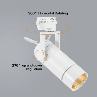 DecorBites™ 25W Dimmable LED Spotlight: Adjustable Beam Angle, High Quality Track Lighting