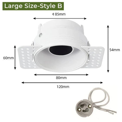 DecorBites™ Adjustable Recessed LED Ceiling Downlight for GU10/MR16/MR11 Bulbs