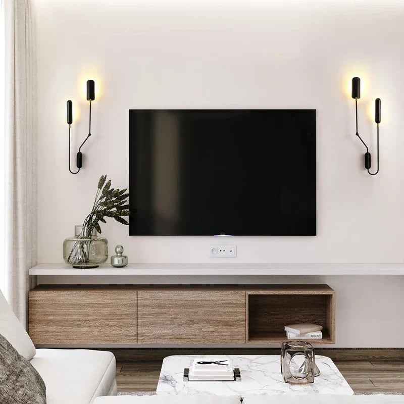 DecorBites™ Adjustable Retro Wall Lamp with Long Arm and LED E27 Light