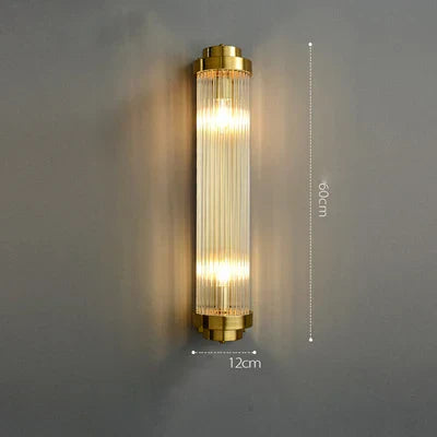 DecorBites™ Art Deco LED Stainless Steel Crystal Wall Sconce, Bedroom Corridor Golden Black Wall Light