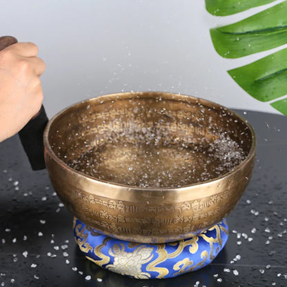 DecorBites™ 24cm Tibetan Singing Bowl for Yoga Music Therapy and Meditation