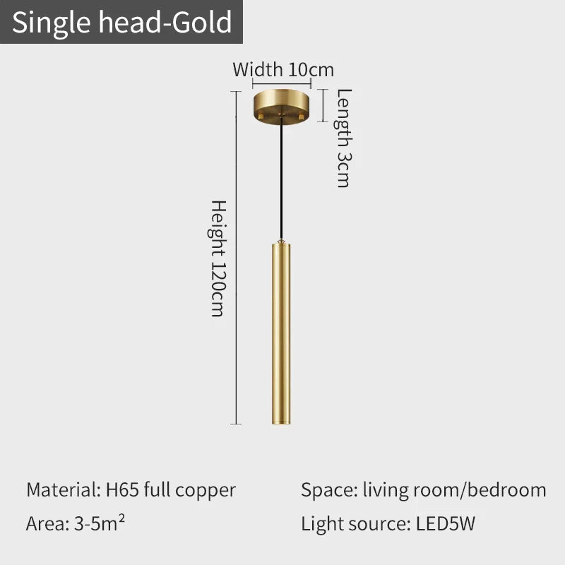 DecorBites™ Copper Bedroom Chandelier & Modern Bar Spot Light Wall Sconce Set