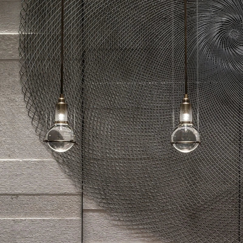 DecorBites™ Crystal Ball LED Pendant Light for Dining Room Living Bedroom Bedside