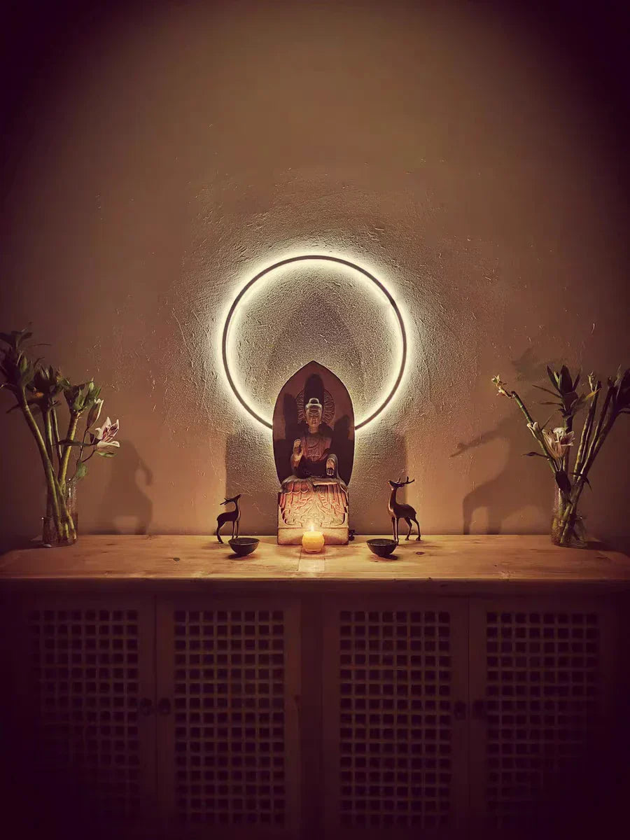DecorBites™ LED Ring Wall Lamp: Minimalist Living Room Decor & Atmosphere Light