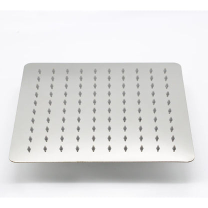 DecorBites™ 10 Inch Stainless Steel Square Ceiling Rain Shower Head