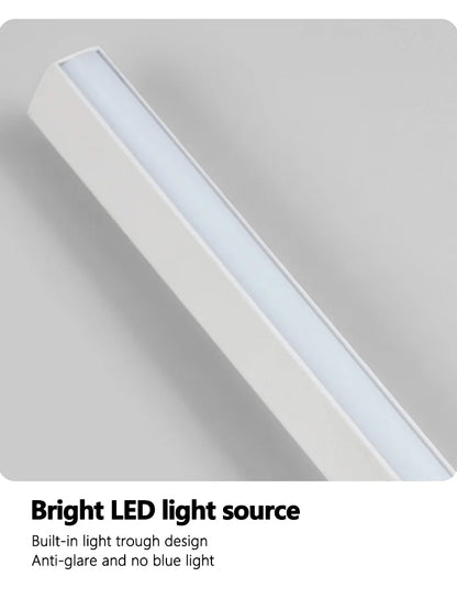 DecorBites™ Black Long Strip Wall Lamp - Modern Minimalist Bedroom Living Room TV Wall Light
