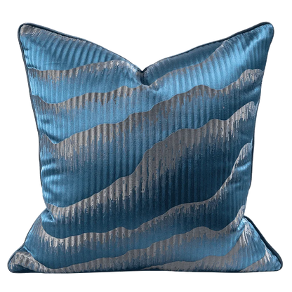 DecorBites™ Asian Landscape Painting Jacquard Square Pillow Cover 45x45cm