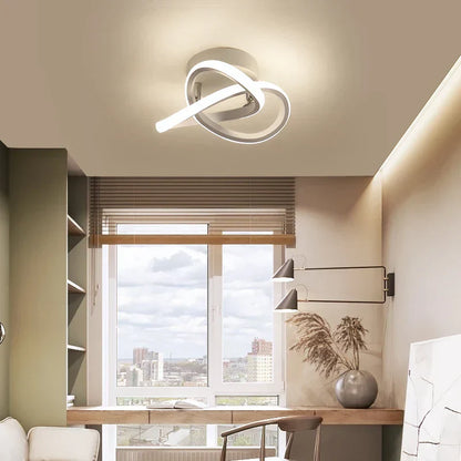 DecorBites™ LED Chandelier Black White Ceiling Lights