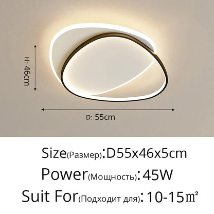 DecorBites™ LED Ceiling Lights: Bedroom Study Living Room Round Luminaria Lustres Lamparas Avize