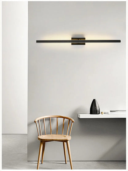 DecorBites™ Linear Metal Tubes LED Wall Light Gold for Modern Living Room & Bathroom Mirrors