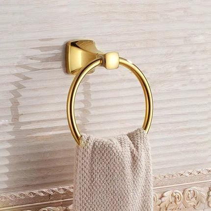 ™ Gold Bathroom Hardware Set for Towels, Paper, Brushes, and More
