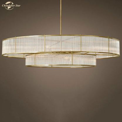 DecorBites™ Glass Chandeliers: Elegant LED Pendant Hanging Lights for Home, Hotel, and Restaurant