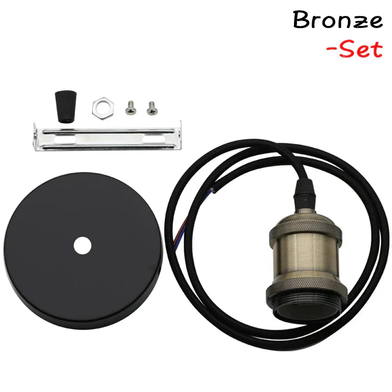 DecorBites™ Industrial Pendant Light Lamp E27 90-265V Edison Bulb Holder Loft Home Decor