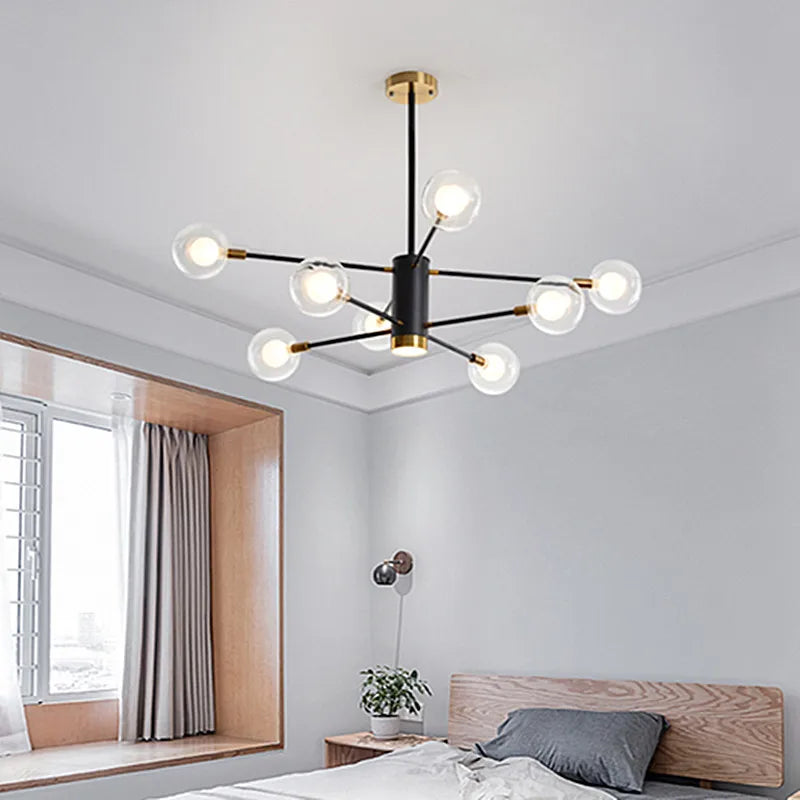 DecorBites™ Glass Ball Chandelier Modern Spotlight Pendant Lamp Lighting