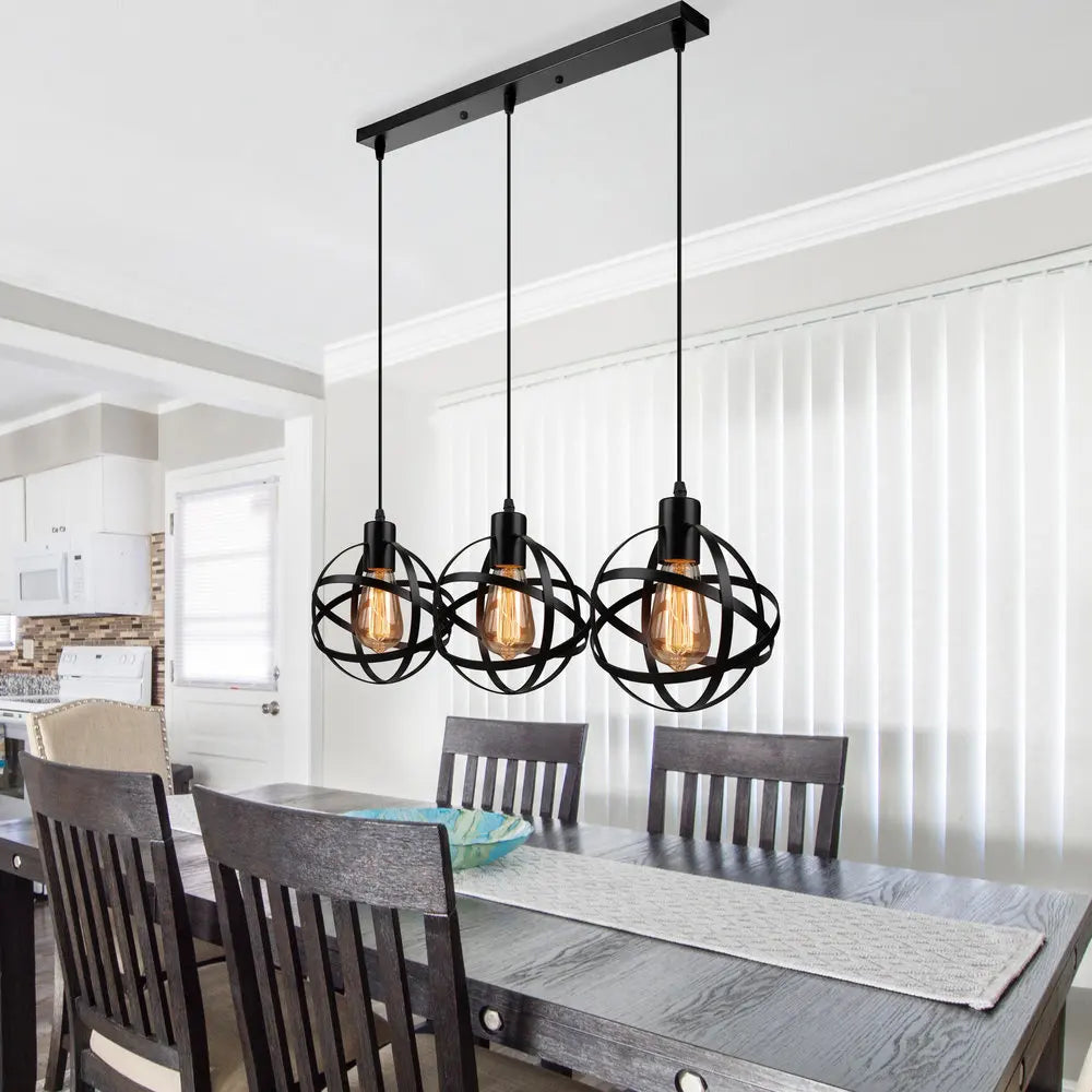 ™ Industrial Pendant Lights - Modern Kitchen Island Lamp, Cafe Hanging Light