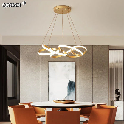 DecorBites™ Gold Plated LED Pendant Lights for Dining Kitchen Bedroom Study Room Lighting