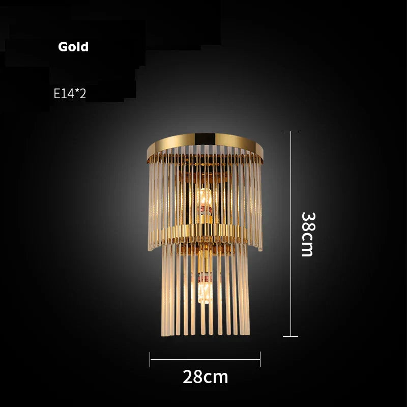 DecorBites™ Crystal LED Wall Sconce Light for Bedroom and Corridor