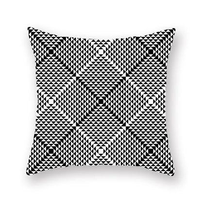 DecorBites™ Geometric Star Stripe Print Pillowcase - Wholesale, 45x45cm
