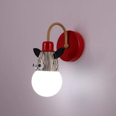 DecorBites™ Animal LED Ceiling Light: Monkey Zebra Giraffe Kids Lamp for Bedroom.