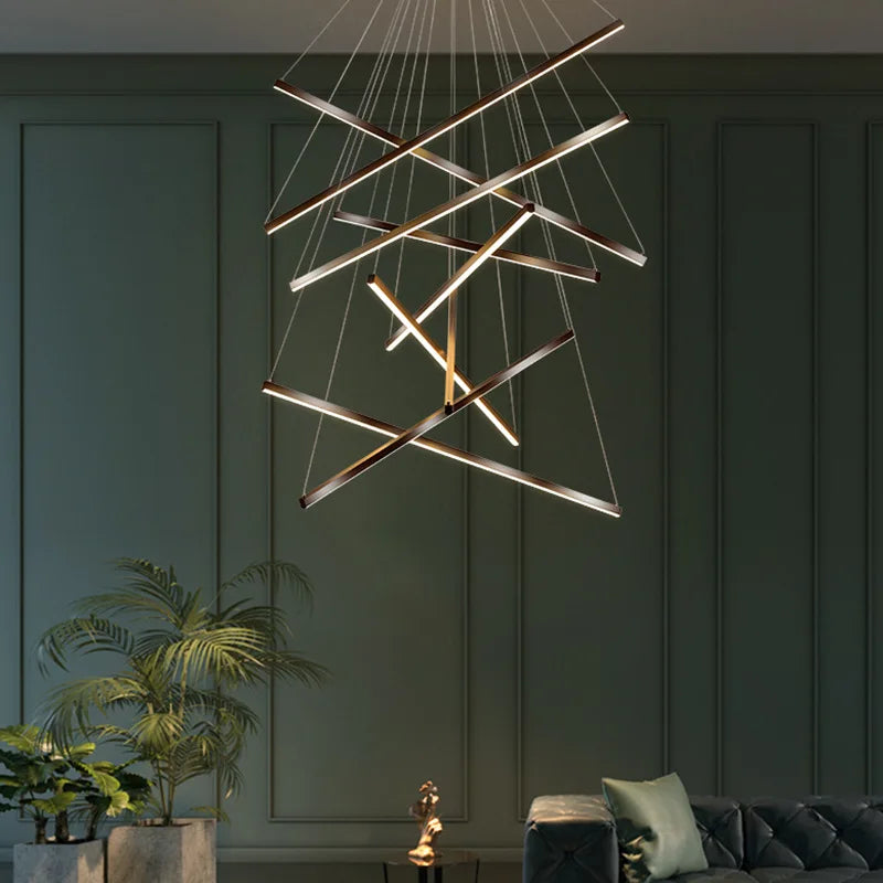 DecorBites™ LED Nordic Chandelier: Modern Pendant Light for Living, Dining, and Bedroom