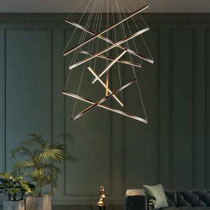 DecorBites™ LED Nordic Chandelier: Modern Pendant Light for Living, Dining, and Bedroom