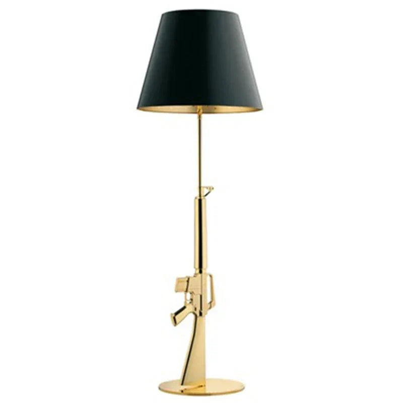 DecorBites™ Luxe Gold AK47 LED Floor Lamp for Modern Living Room & Bedroom Decor