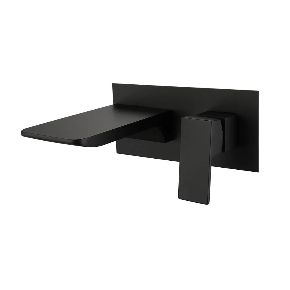 DecorBites™ Blanoir Solid Brass In-Wall Black and Brushed Gold Basin Faucet Mixer Tap