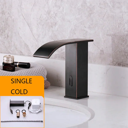 DecorBites™ Automatic Sensor Water Mixer Crane Deck Mounted Bathroom Faucet