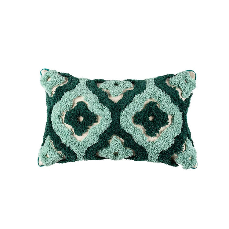 DecorBites™ Geometric Embroidery Tassel Cushion Case 45x45cm Home Decor Pillow Case