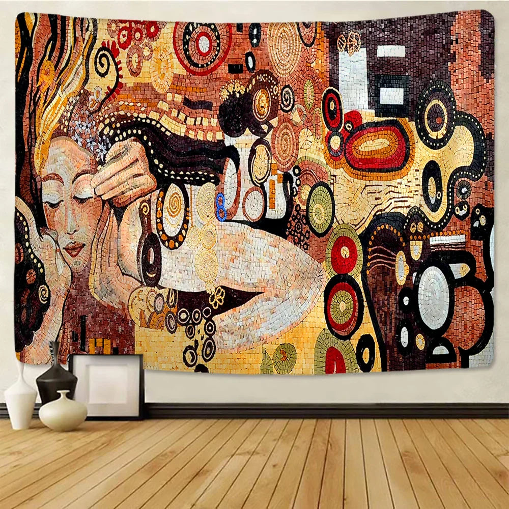 DecorBites™ Bohemian Mosaic Murals Tapestry Wall Hanging Beach Mat Yoga Mat Home Decor