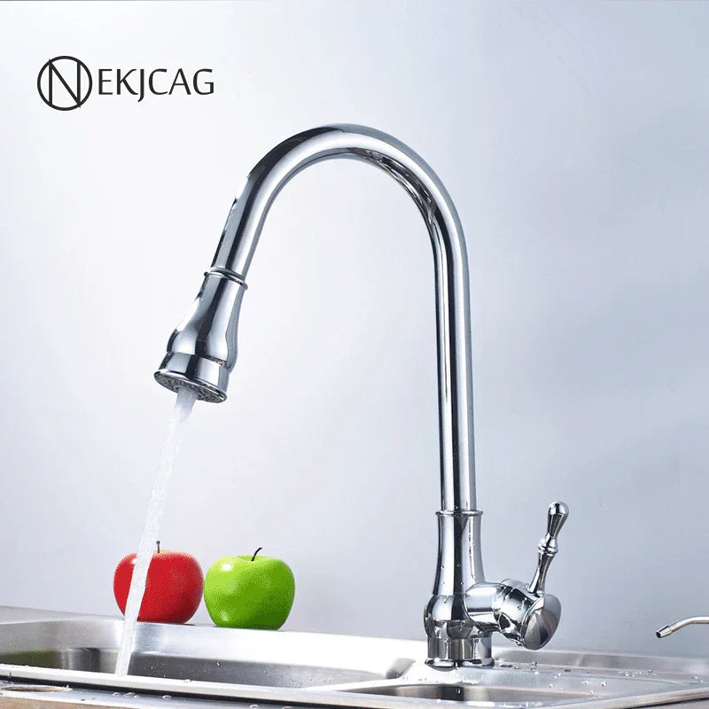 ™ Kitchen Faucet: Oil Rubbed Bronze Finish, 360° Rotating Hot Cold Mixer Tap
