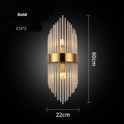 DecorBites™ Crystal LED Wall Sconce Light for Bedroom and Corridor