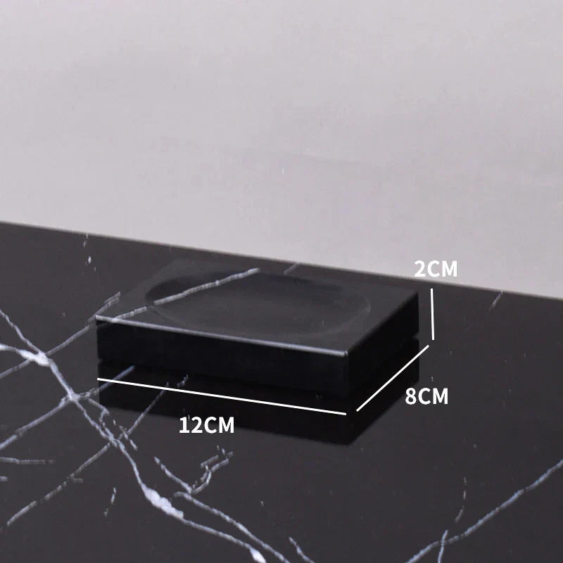 DecorBites™ Black Marquina Marble Bathroom Set cue.opti