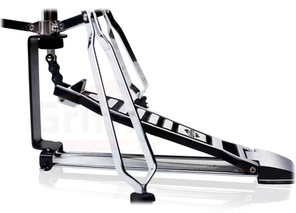 GRIFFIN Drum Hardware 3 PACK - Hi-Hat Stand, Drummers Throne Seat & Straight Cymbal Stand | Deluxe Chrome Slip-Proof Gear Holder Percussion Set for Mounting Medium-Duty Crash, Ride & Splash Cymbals