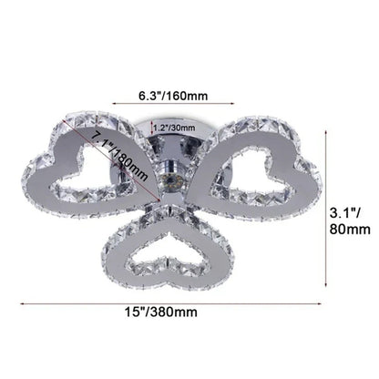 DecorBites™ Crystal Nordic LED Ceiling Chandelier for Modern Indoor Lighting