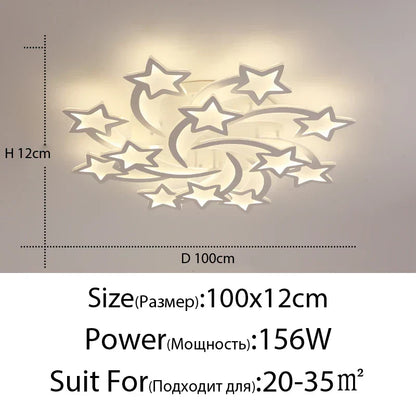DecorBites™ LED Chandelier: Modern Dimmable Indoor Lighting for Bedroom, Hall, Living Room