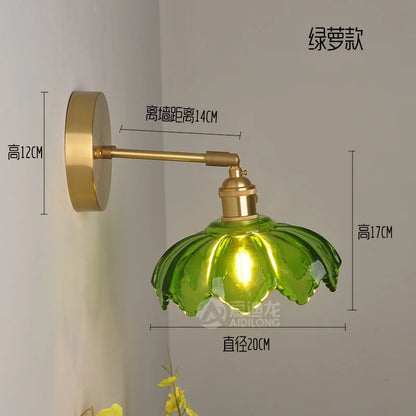 DecorBites™ Green Glass Hanging Lamp - Copper Nordic Modern Pendant Lights for Bedroom, Bar, Restaurant