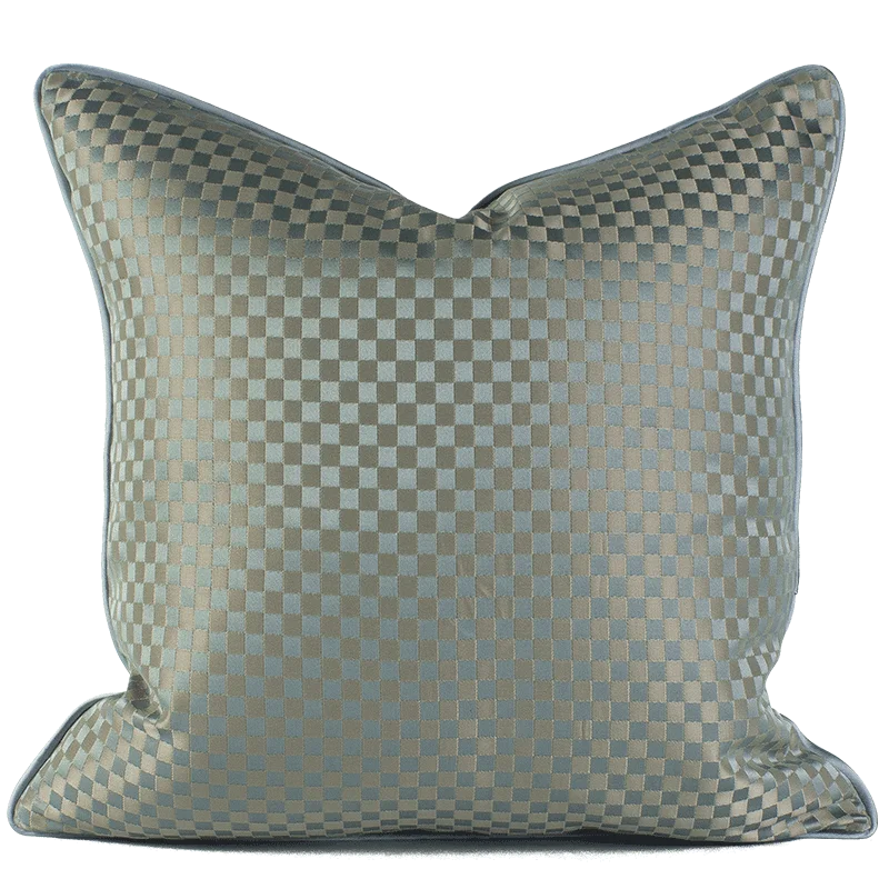 DecorBites™ Asian Landscape Painting Jacquard Square Pillow Cover 45x45cm