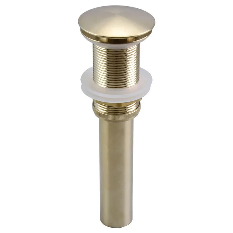 DecorBites™ Brushed Gold Pop-Up Drain Stopper for Bathroom Sink Vessel Vanity