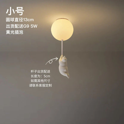 DecorBites™ Bear LED Ceiling Light: Modern Cartoon Warmth for Kids Rooms, Bedroom, Living Room Lighting