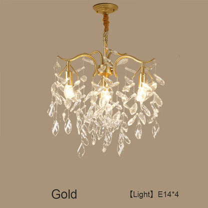 DecorBites™ Crystal LED Chandelier: Luxury Indoor Lighting for Home, Kitchen, Living Room