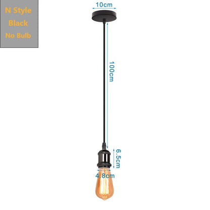 DecorBites™ Black Industrial Pendant Light for Kitchen Island Bar Farmhouse Decor
