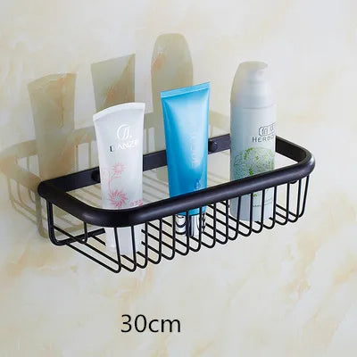 ™ Gold Brass Bathroom Shelf with Soap Holder 30cm/45cm